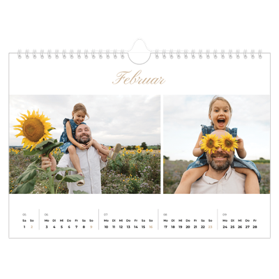 Fotokalender A4 — Eleganter Kalender [Februar]