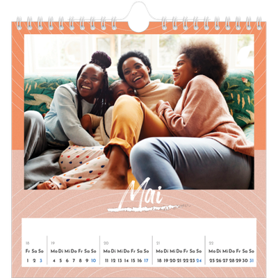 Jahreskalender Quadratisch — Farben und Muster [deckblatt]