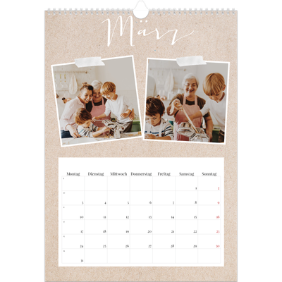 A3 Jahreskalender — Scrapbook Kalender [Marsch]