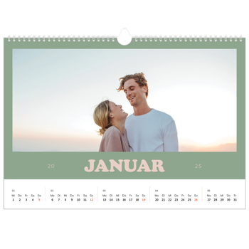 Fotokalender A3 — Rahmen im Retrostil