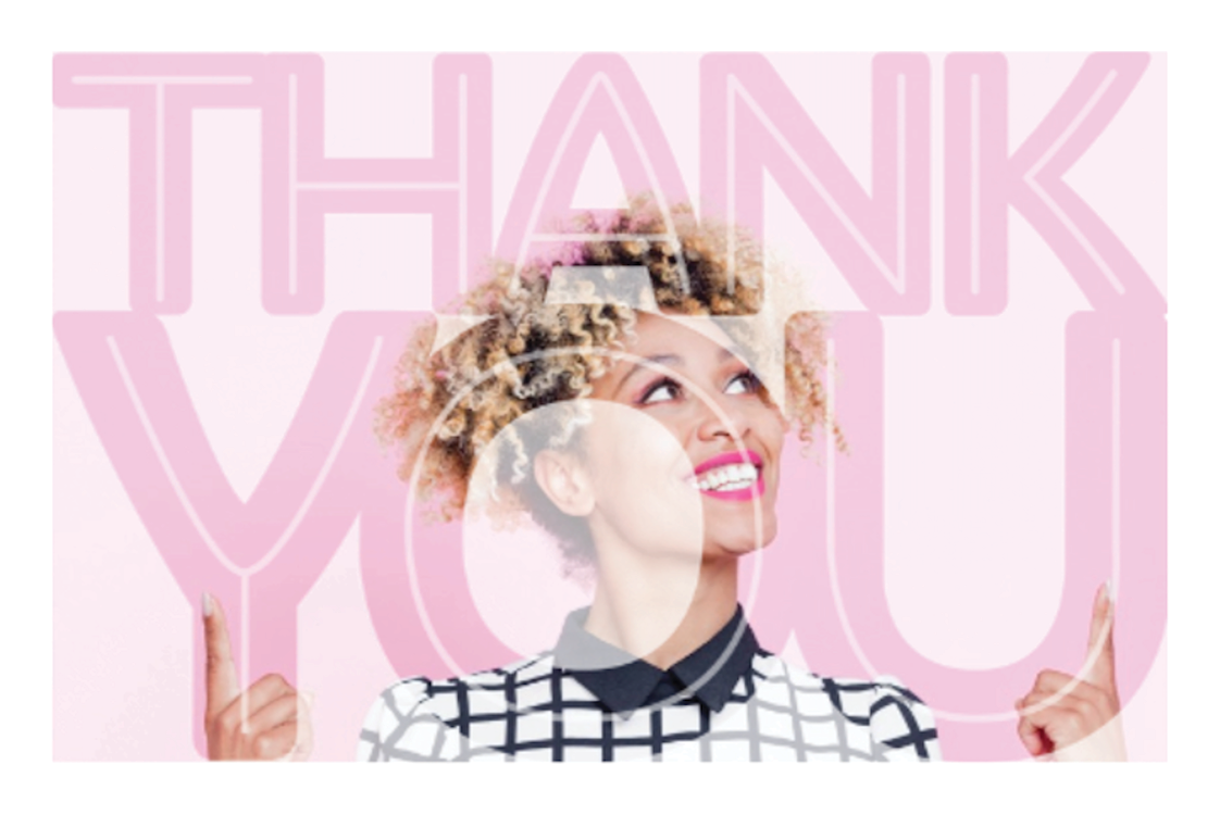 Dankeskarten — Großes Danke