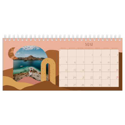 Tischkalender — Berge in neutralen Farbtönen [deckblatt]