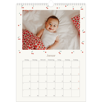 A3 Jahreskalender — Kleine Kirsche [Januar]