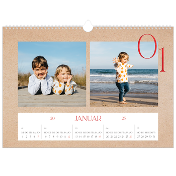 Fotokalender A3 — Ein Hauch von Rot