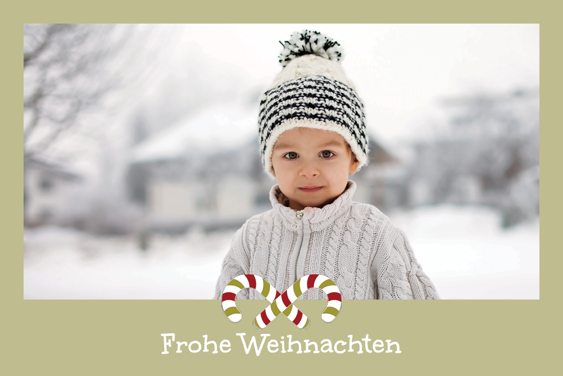 Fotokarten — Foto auf beigem Hintergrund