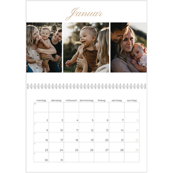 Fotokalender A4 doppelt — Eleganter Kalender