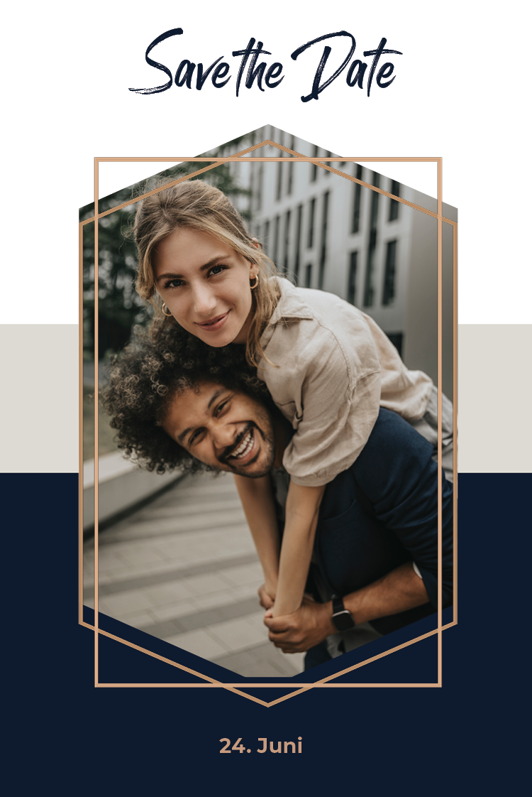 Save the date — Schwarzes Band