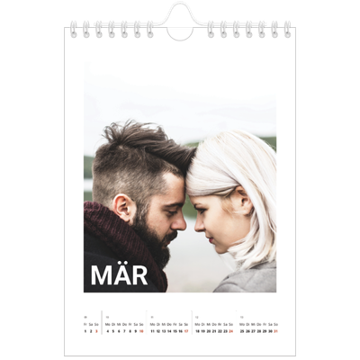 Fotokalender A5 — Großer Monat [Marsch]