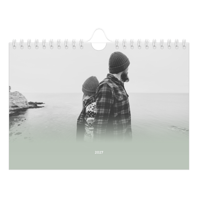 Fotokalender A5 — Zartgrüner Farbverlauf [deckblatt]