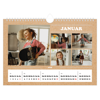 Fotokalender A4 — Magazinstil