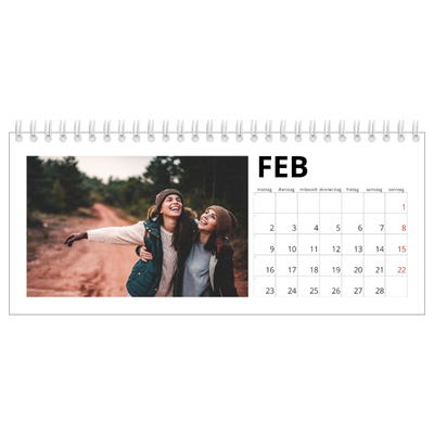 Tischkalender — Datum groß [Februar]