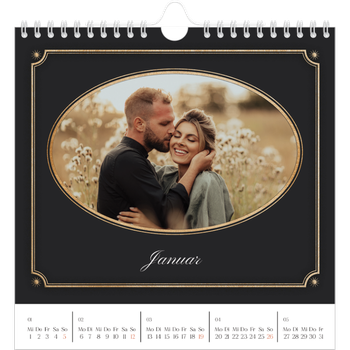 Fotokalender Quadratisch — Vintage und klassisch