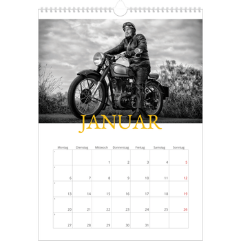 Fotokalender A3 — Historischer Stil