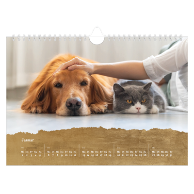 Fotokalender A4 — Blattgold [Januar]