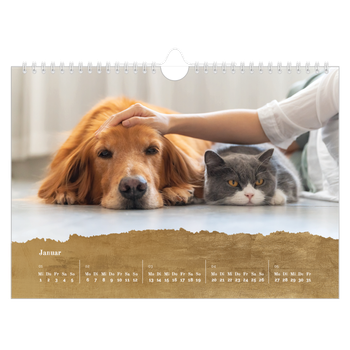 Fotokalender A4 — Blattgold