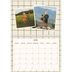 Fotokalender A4 doppelt (30 x 40 cm) — Retro-Muster [April]