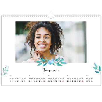 Fotokalender A3 — Blumen-Illustrationen