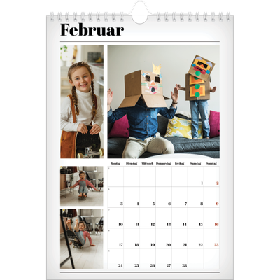 Fotokalender A4 (20 x 30 cm) — Zeitschriften-Stil [Februar]