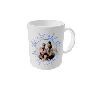 Tasse bedrucken — Aquarell-Schneeflocke