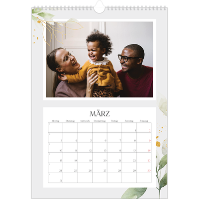 A3 Jahreskalender — Floraler Akzent [Marsch]