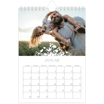 Fotokalender A5 — Blumenmotiv
