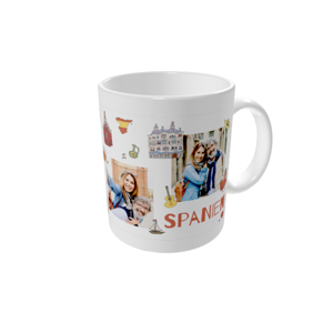 Tasse bedrucken — Barcelona Gekritzel