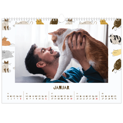 Fotokalender A3 — Verspieltes Kätzchen [Januar]