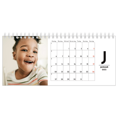 Tischkalender — Buchstaben im Fokus [Januar]