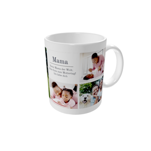 Tasse bedrucken — Nachricht für Mama