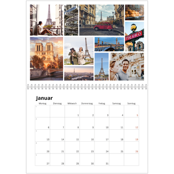 Fotokalender A4 doppelt — Kollage