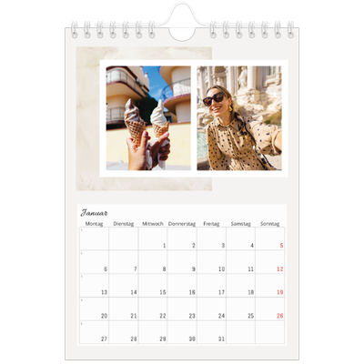 Fotokalender A5 — Sanfte Farbtöne [Januar]