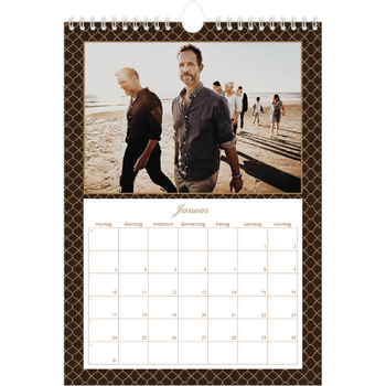 Fotokalender A4 — Vintage Schwarz-Weiß