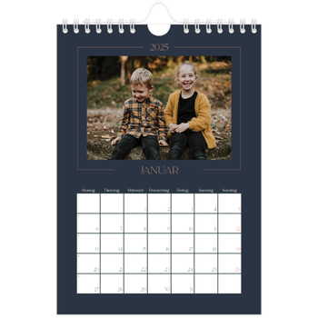 Fotokalender A5 — Preußisch Blau