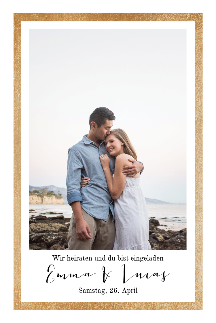 Einladungskarten — In einem Rahmen