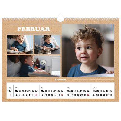 Fotokalender A3 — Magazinstil [Februar]