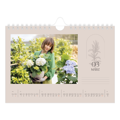 Fotokalender A5 — Einfach botanisch [Marsch]