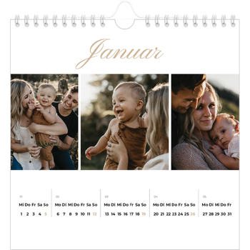 Fotokalender Quadratisch — Eleganter Kalender