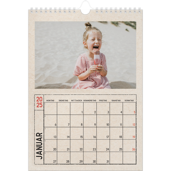 Fotokalender A4 — Stempeleffekt