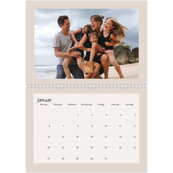 Fotokalender A4 doppelt — Erdtöne