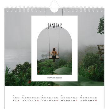 Fotokalender Quadratisch — Der offene Bogen