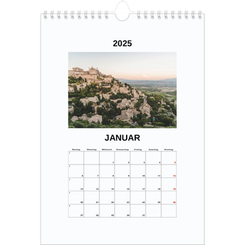 Fotokalender A4 — Schlichtes Foto