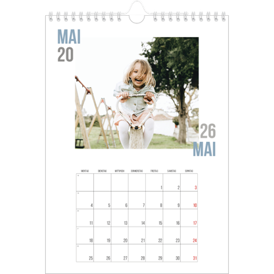 Fotokalender A4 (20 x 30 cm) — Doppelter Text [deckblatt]