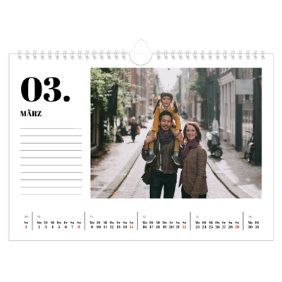 Fotokalender A4 — Serif und Momente [Marsch]