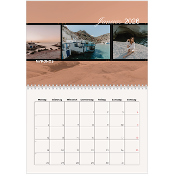 Fotokalender A4 doppelt — Wanderlust
