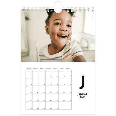 Fotokalender A5 — Buchstaben im Fokus [Januar]