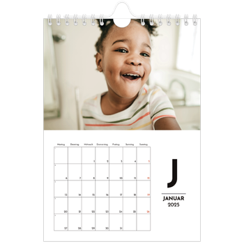 Fotokalender A5 — Buchstaben im Fokus