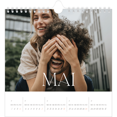 Jahreskalender Quadratisch — Überlebensgroß [deckblatt]