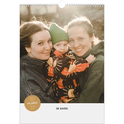 A3 Jahreskalender — Fotosticker [deckblatt]