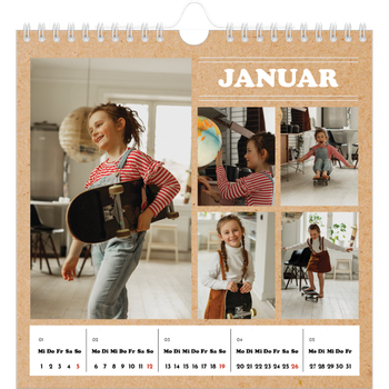 Fotokalender Quadratisch — Magazinstil