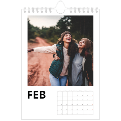Fotokalender A5 — Datum groß [Februar]